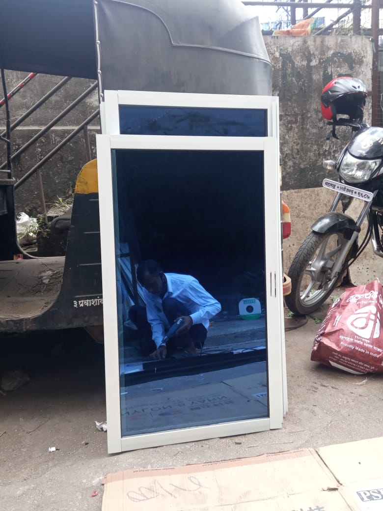 Glass partition with frosted film, Kondhwa Pune